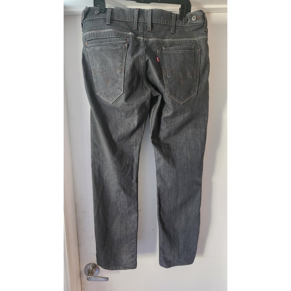 Levi's 511 Slim Fit Denim Jeans Men's 36x29 Black/Grey Slate 9 Pockets A17 - Picture 3 of 13